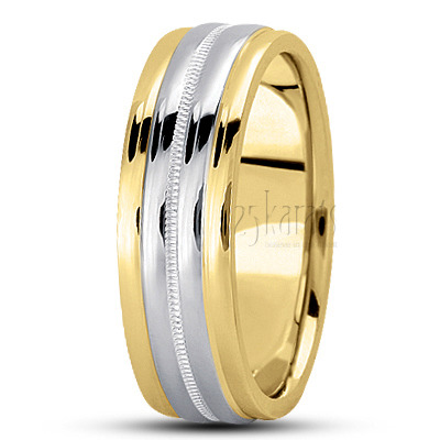 Extravagant Step Edge Basic Design Wedding Ring  - view 6