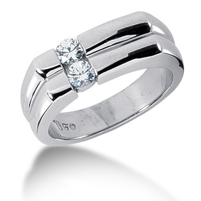 0.50 ct. Round Cut Channel Set Diamond Men's Ring