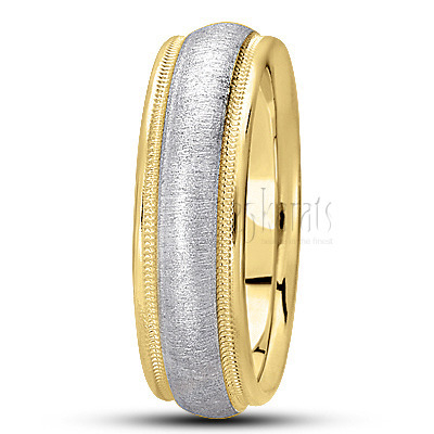 Round Milgrain Basic Designer Wedding Band - main view thumbnail