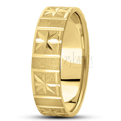 Custom Stoned Basic Designer Wedding Band - view 2