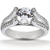Round Cut Double Band Diamond Engagement Ring (0.48 ct. t.w.)