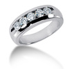 1.00 ct. Five Stone Channel Set Diamond Men's Wedding Ring