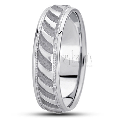 Stylish Angled Cut Fancy Designer Wedding Band 