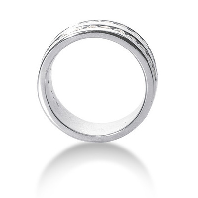 2.64 ct. Double Row Channel Set Diamond Men's Ring thumbnail 2