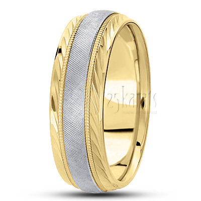 Unique Solid Fancy Design Wedding Ring  - main view