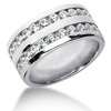 2.08 ct. Double Row Channel Set Diamond Men's Ring