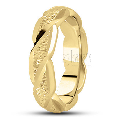 Exquisite Curved Fancy Designer Wedding Band  - view 2 thumbnail