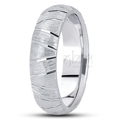 Symmetrical Angular Cut Fancy Design Wedding Ring  - main view thumbnail