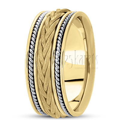 Exquisite Braided Handcrafted Wedding Ring 