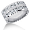 1.50 ct. Double Row Channel Set Diamond Men's Ring