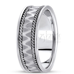 Elegant Braided Celtic Wedding Band 