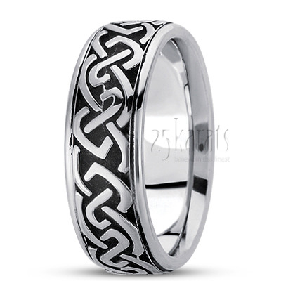 Classic Handcrafted Celtic Wedding Ring