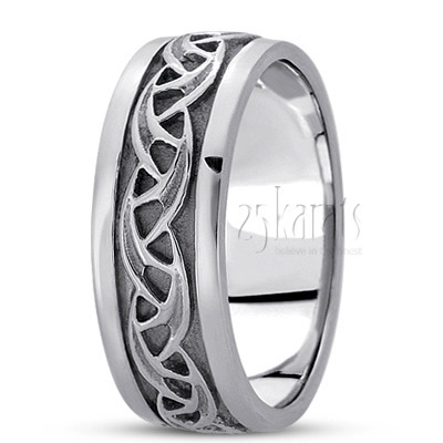 Celtic Wavy Wedding Ring