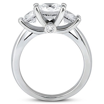 Round Cut Three Stone Diamond Engagement Ring (1.06 ct. tw.) thumbnail 2