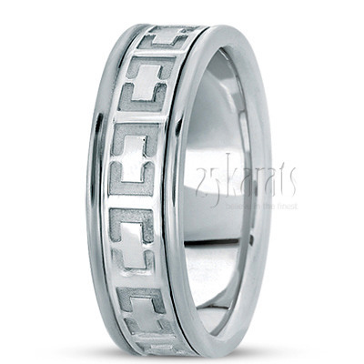 Contemporary Handmade Wedding Ring  - view 2 thumbnail