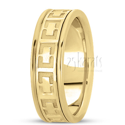 Contemporary Handmade Wedding Ring  - main view