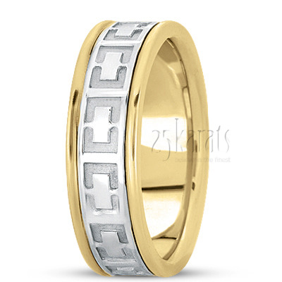 Contemporary Handmade Wedding Ring  - view 4