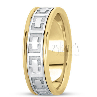 Contemporary Handmade Wedding Ring  - view 4 thumbnail