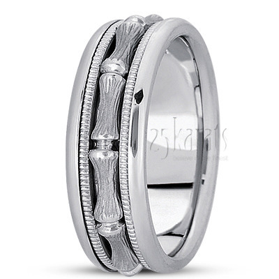Refined Modern Handmade Wedding Band  - view 2 thumbnail
