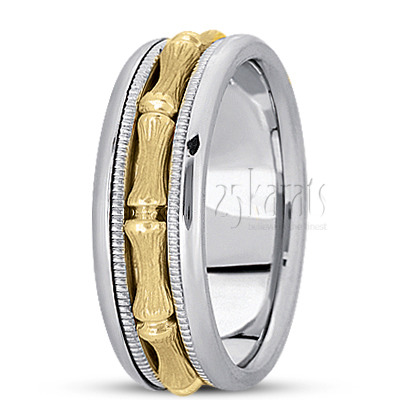 Refined Modern Handmade Wedding Band  - main view