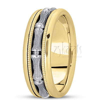 Refined Modern Handmade Wedding Band  - view 4