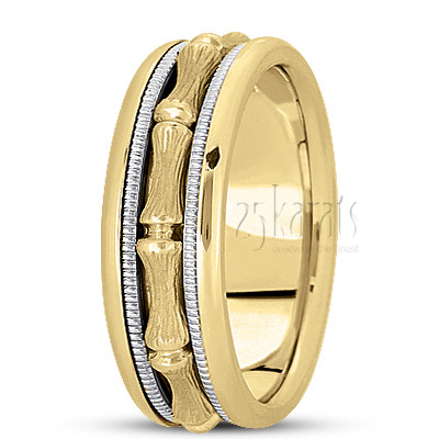 Refined Modern Handmade Wedding Band  - view 6