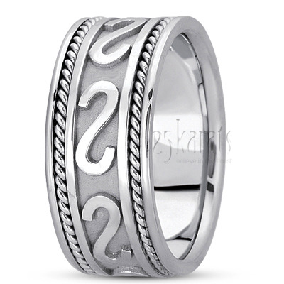 Attractive Braided Celtic Wedding Band  1 - view 2