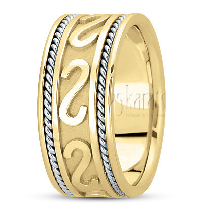 Attractive Braided Celtic Wedding Band  1 - view 4 thumbnail