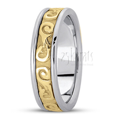Wavy Handcrafted Celtic Wedding Band  - view 4 of 4