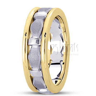 Contemporary Handcrafted Wedding Ring  - view 4