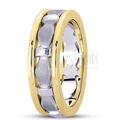 Contemporary Handcrafted Wedding Ring  - view 4 thumbnail