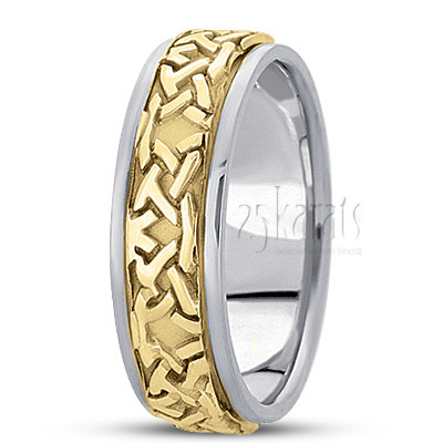 Exclusive Embossed Celtic Wedding Band  - view 3 of 4
