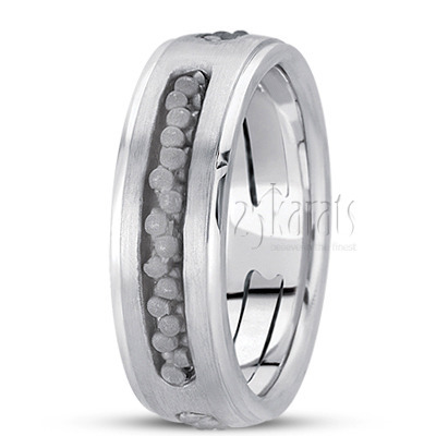 Stylish Celtic Handcrafted Wedding Band  - view 2 of 4