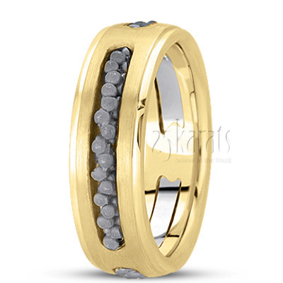 Stylish Celtic Handcrafted Wedding Band  - view 4 of 4