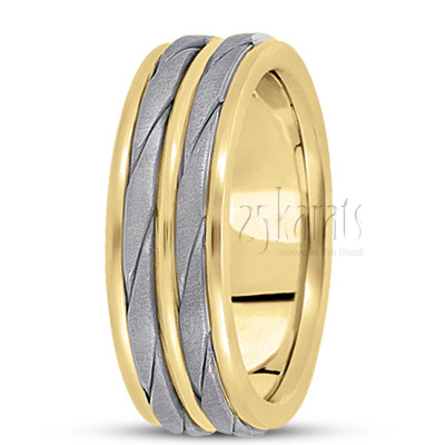Attractive Braided Handcrafted Wedding Ring  - view 4