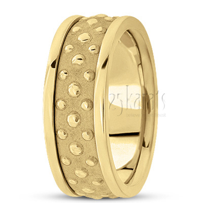 Exquisite Modern Handmade Wedding Ring  - view 2