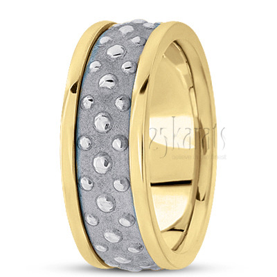 Exquisite Modern Handmade Wedding Ring  - view 4