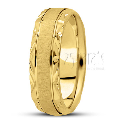 Elegant Four-sided Wedding Band  - view 3