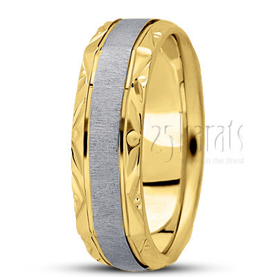 Elegant Four-sided Wedding Band  - view 4 thumbnail