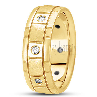 Rectangular Cut Diamond Wedding Band  - main view thumbnail