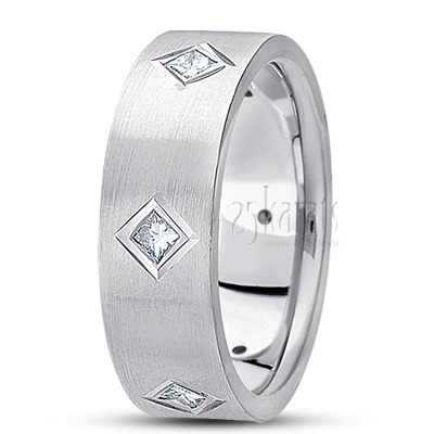 Princess Diamond Wedding Ring  - main view