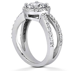 Prong Set Fancy Diamond Engagement Ring (0.72 ct.tw.) thumbnail 3