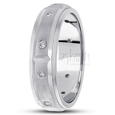 Elegant Diamond Wedding Band  1 - view 2 thumbnail