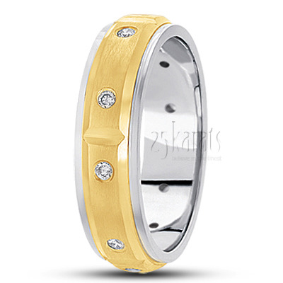Elegant Diamond Wedding Band  1 - main view