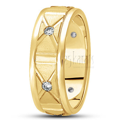 Modern Diamond Wedding Ring  1 - view 3 thumbnail