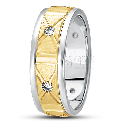 Modern Diamond Wedding Ring  1 - view 4