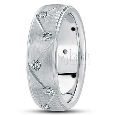 Symmetrical Diagonal Cut Diamond Ring - main view thumbnail