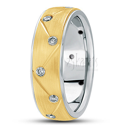 Symmetrical Diagonal Cut Diamond Ring - view 3 thumbnail