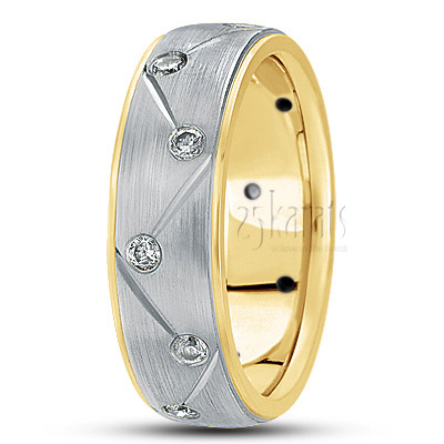 Symmetrical Diagonal Cut Diamond Ring - view 4