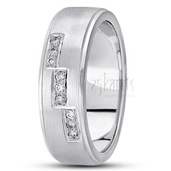 Stylish Diamond Wedding Band  thumbnail 2